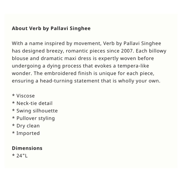 NWOT Anthropologie VERB by Pallavi Singhee Samira Top in Mint  Size Small - Picture 12 of 12